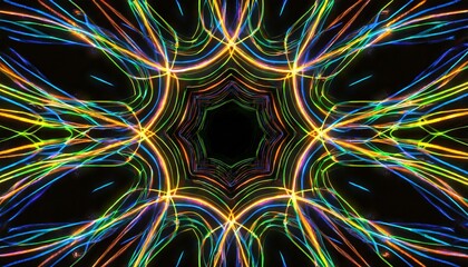 A Mesmerizing 3D Abstract Multicolor Visualization