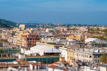 Obraz premium Aerial view of Vatican City from Museum window, Rome