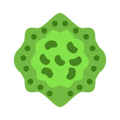 dangerous germs bacteria cartoon vector