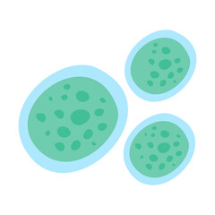 Fototapeta premium dangerous germs bacteria cartoon vector