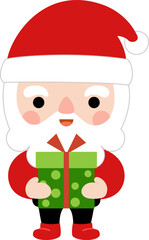 Santa Claus clipart, Merry Christmas and happy new year