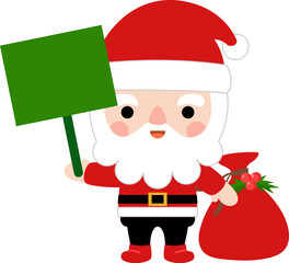 Santa Claus clipart, Merry Christmas and happy new year