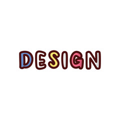 Typography icon isolate white background vector stock illustration