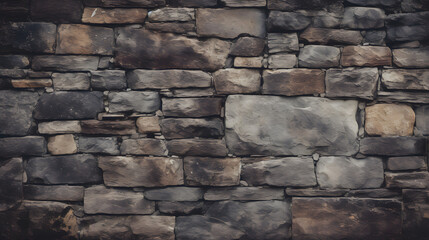 grunge stone wall background. generative AI.