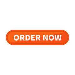 Order Now In Orange Rounded Rectangle Shape For Advertisement Marketing
