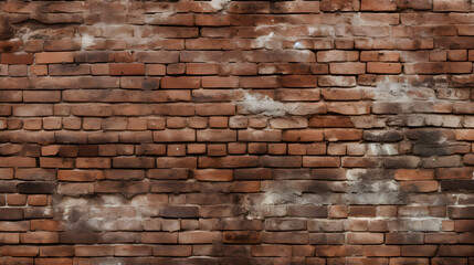 old brick wall seamless texture. generative AI.
