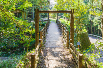 熊野古道　三軒茶屋跡横の橋（和歌山県田辺市本宮町）