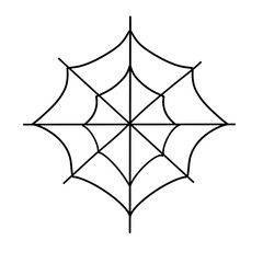 Illustration of a spider web