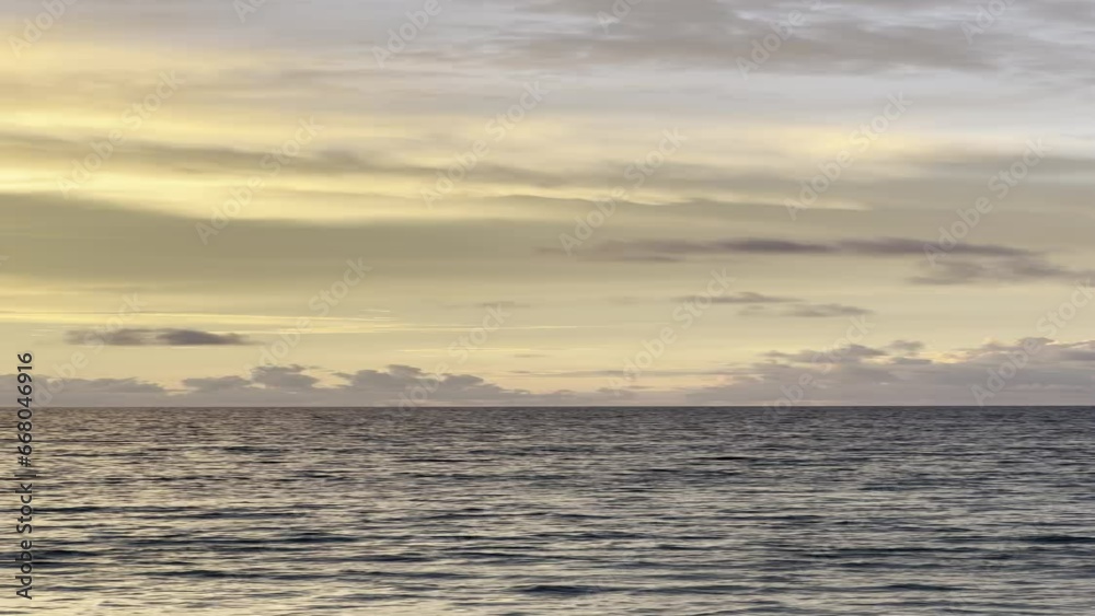 Wall mural sunset over the sea