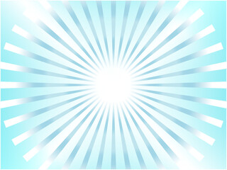 Obraz premium 美しいグラデーションの抽象的な集中線背景_水色