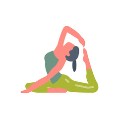 Stretching Icon in vector. illustration