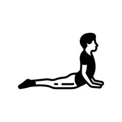 Cobra Pose Icon in vector. illustration