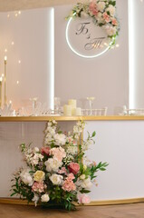 Outdoor wedding ceremony in the forest