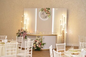 Outdoor wedding ceremony in the forest