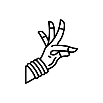 recommend clip art: Mudra Icon in vector. illustration