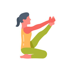 Heron Pose Icon in vector. illustration

