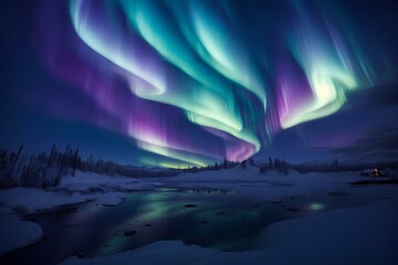northern lights, generated by AI
