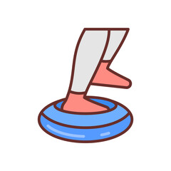 Stretching Icon in vector. illustration