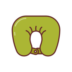 Neck Pillow Icon in vector. illustration

