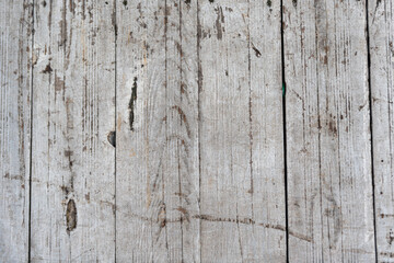 Natural wooden background from planks. Gray old boards with visible wood structure.