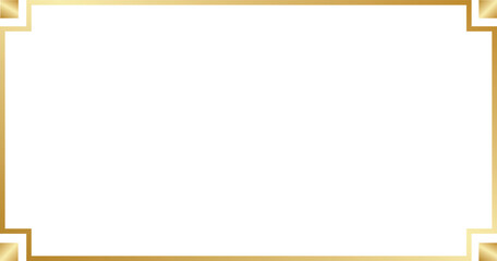 Golden frame for text or invitation cards