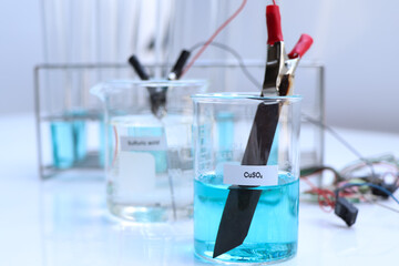 Electrochemical experiments using science equipment in the classroom