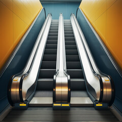 escalator in station