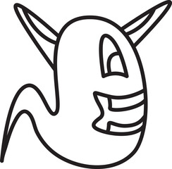 Doodle Monster Character Illustration

