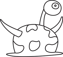 Doodle Monster Character Illustration
