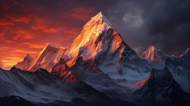 Landscape view of Nevado Auzangate © Veniamin Kraskov