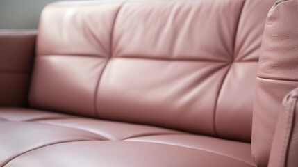 Fototapeta na wymiar Closeup of muted pink lounge chair. Modern minimalist home living room interior. materials for furniture finishing