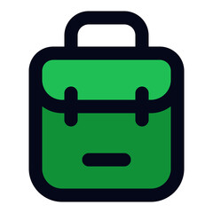 Backpack filled line icon