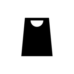 Silhouette Shopping Bag Icon