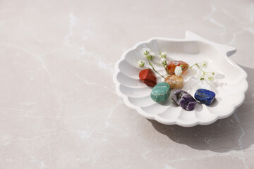 Magic crystals, spiritual esoteric practice for relax