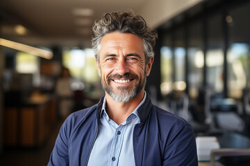 Smiling man in his fifties, portrait
