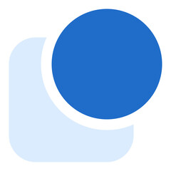 Shape duo tone color icon