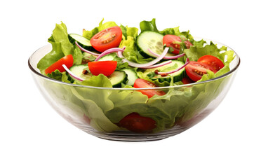 Fresh Salad On Transparent Background.
