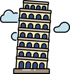 Leaning tower of Pisa icon