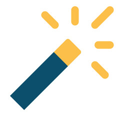 Magic wand flat icon
