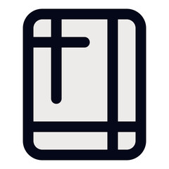 Margin filled line icon