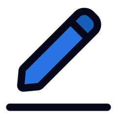 Edit text filled line icon