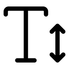 Text size line icon