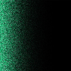 Explosion of shiny green circles isolated on black background. eps 10