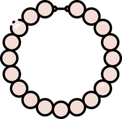 Pearl necklace icon