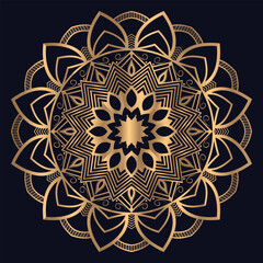Arabic mandala background illustration icon vector