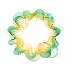 Abstract background with a colored circle. Colored circular swirl lines. eps 10