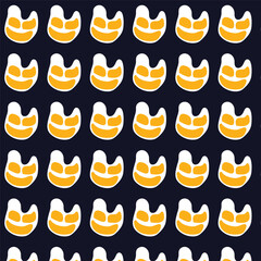 Halloween Seamless Pattern background Vector Template