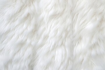 The Texture Of White Fur Skin Serves As Unique Background