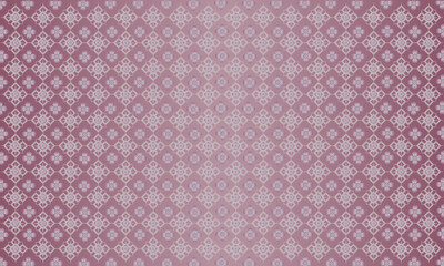 Abstract pink gradient background composed of Thai patterns For printing on fabric or paper