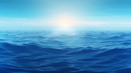 Fototapeta premium Abstract blue tones sea background wallpaper image Ai generated art